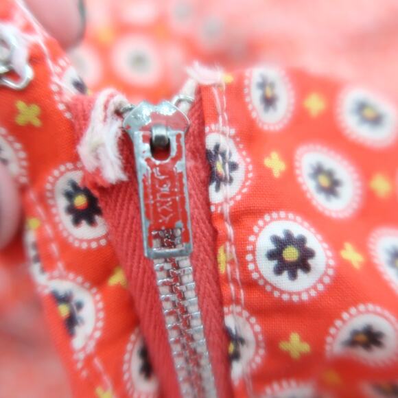 Vintage 50s Red Floral Halter Dress Fit and Flare Rockabilly XXS - Picture 6 of 8